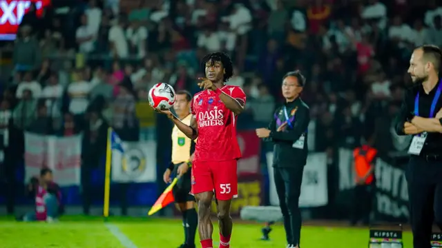 Pemain asing Persijap Jepara di BRI Super League 2025/2026, Najeeb Yakubu. (Bola.com/Radifa Arsa)