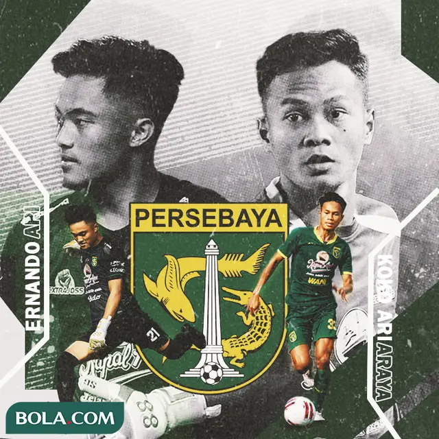 Persebaya Surabaya - Ernando Ari dan Koko Ari Araya (Bola.com/Lamya Dinata/Adreanus Titus)