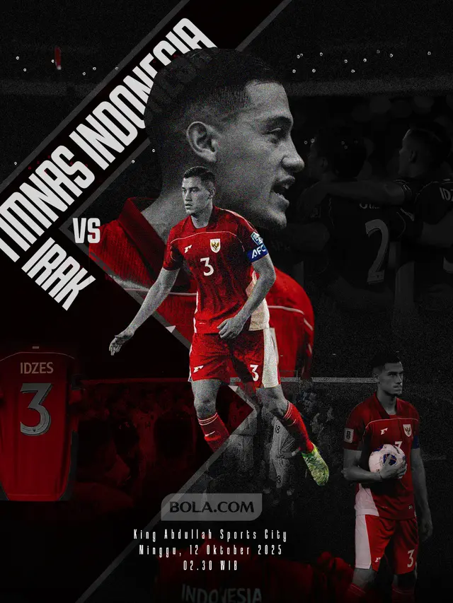 Cover Timnas Indonesia vs Irak. (Bola.com/Gregah Nurikhsani)