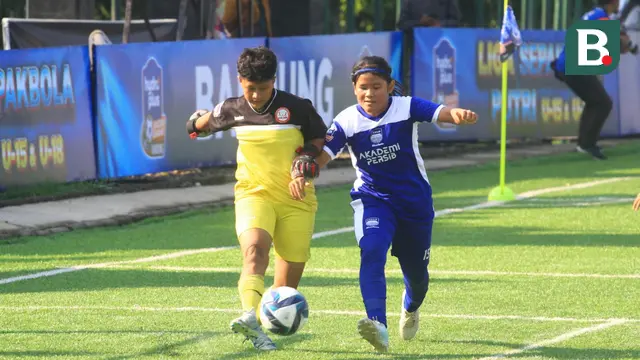 Kompetisi sepak bola putri nasional Hydroplus Soccer League yang berlangsung di Lapangan Pusdikpom, Cimahi, Minggu (12/10/2025), berlangsung meriah.