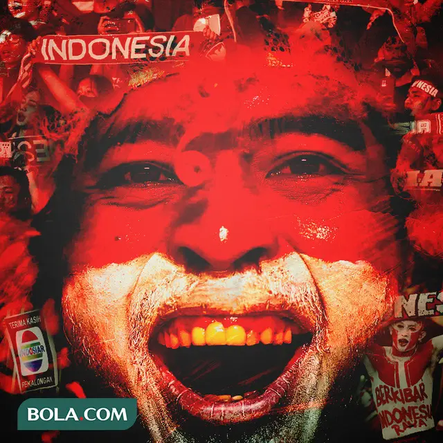 Timnas Indonesia - Ilustrasi Suporter Timnas Indonesia 