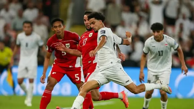 Momen ketika pemain Timnas Irak, Zidane Iqbal, membobol gawang Timnas Indonesia di laga Kualifikasi Piala Dunia 2026 - Dok. Iraq National Team/@IraqNT_EN