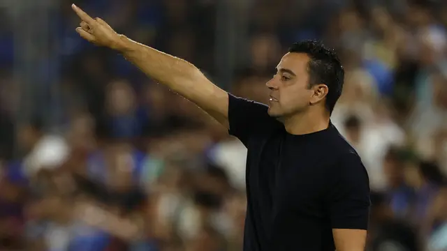 Mantan pemain dan pelatih Barcelona, Xavi Hernandez. (AFP/Javier Soriano)
