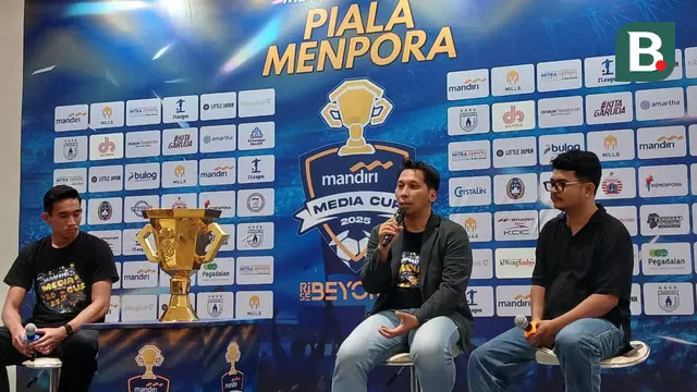 Konferensi pers Media Cup 2025 di GBK Arena, Jakarta pada Rabu (15/10/2025). (Bola.com/Hery Kurniawan).