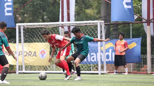 Bola.com berpartisipasi di Mandiri Media Cup 2023. (dok. Bola.com)