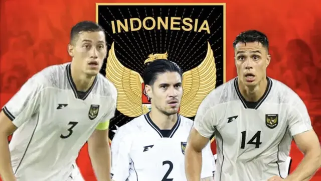 Tiga andalan Timnas Indonesia, Jay Idzes, Kevin Diks, dan Joey Pelupessy. (Bola.com/Benediktus Gerendo Pradigdo)