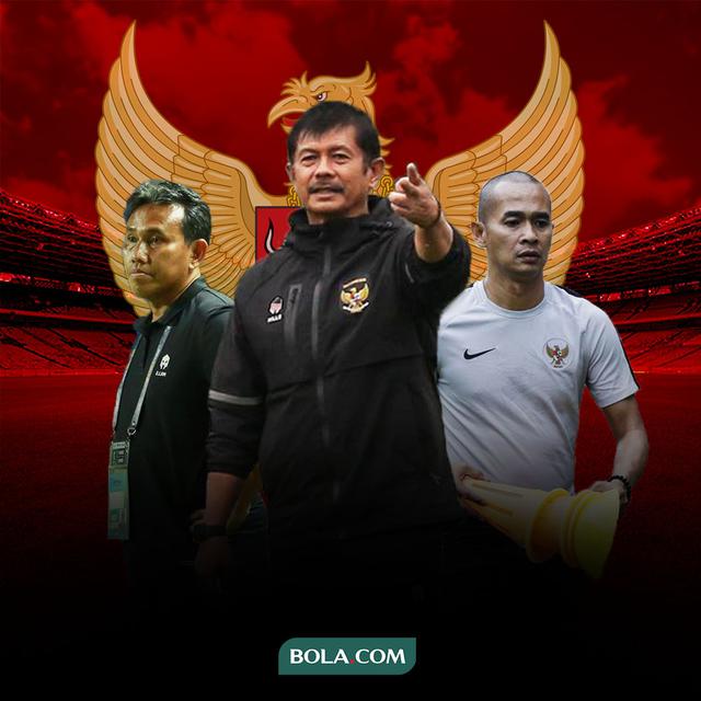 Timnas Indonesia - Indra Sjafri, Kurniawan Dwi Yulianto, Bima Sakti (Bola.com/Erisa/Decika Fatmawaty)
