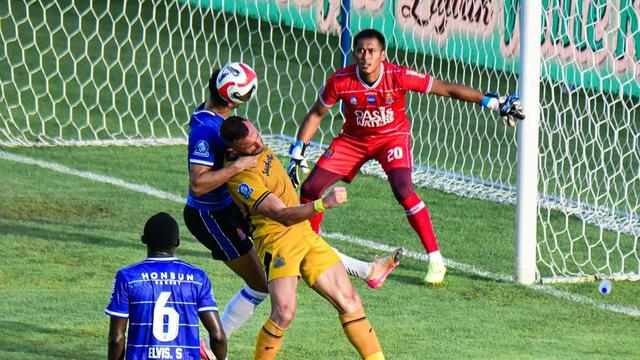 Bhayangkara Presisi Indonesia FC berhasil meraih kemenangan 2-0 atas Persijap Jepara pada laga pekan ke-10 BRI Super League 2025/2026 di Stadion Sumpah Pemuda, Lampung, Sabtu (27/10/2025) sore WIB. (dok. Bhayangkara FC)