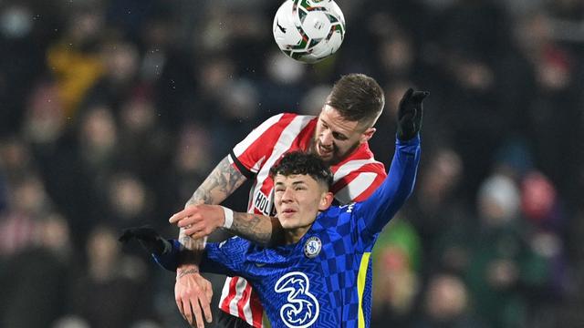 Calon penyerang Timnas Thailand, Jude Soonsup-Bell, saat masih membela Chelsea. (AFP/JUSTIN TALLIS)