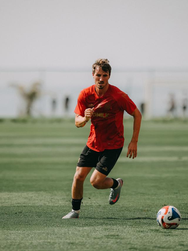 Gelandang Bali United, Tim Receveur, saat sesi latihan di Bali United Training Center beberapa waktu lalu. (dok. Bali Unted)