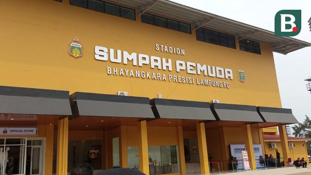 Stadion Sumpah Pemuda, Lampung bakal jadi markas Bhayangkara FC pada BRI Super League 2025/2026. (Hendry Wibowo/Bola.com)