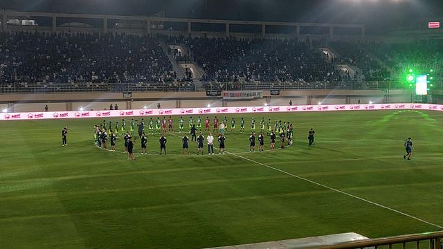 PSS Sleman melaunching tim dan jersey untuk Pegadaian Championship 2025/2026 di Stadion Maguwoharjo, Sleman, Jumat (22/8/2025) malam WIB. (Bola.com/Ana Dewi)