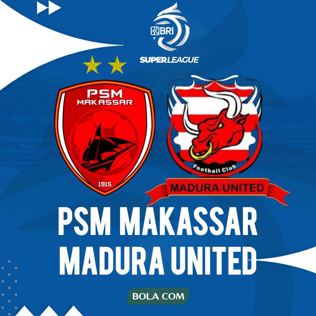 PSM Makassar Vs Madura United. (Bola.com/Wiwig Prayugi)