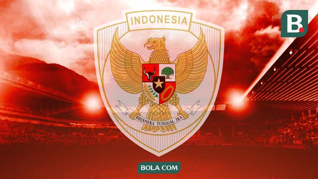 Timnas Indonesia logo. (Bola.com/Wiwig Prayugi)