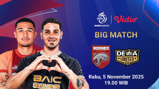 Saksikan Borneo FC vs Dewa United eksklusif di Vidio. (dok. vidio.com)