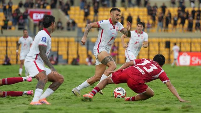 Malut United berhasil meraih kemenangan atas Persijap Jepara dengan skor tipis 2-1 dalam lanjutan Liga 2 2025 di Stadion Kie Raha, Ternate. (Malut Utd)