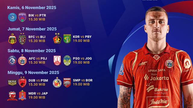 Jadwal BRI Super League pekan ke-12 eksklusif di Vidio. (dok. vidio.com)