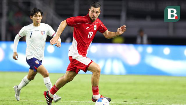 Gelandang Timnas Indonesia, Thom Haye, dalam duel melawan Chinese Taipei pada FIFA Matchday di Stadion Gelora Bung Tomo, Jakarta, Jumat (6/9/2025). (Bola.com/Abdul Aziz)