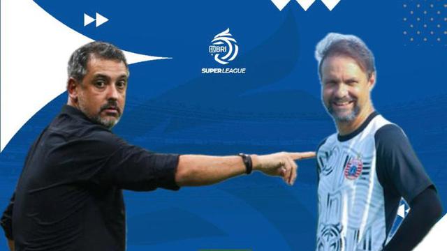 Duel pelatih Arema FC vs Persija Jakarta di BRI Super League 2025/2026. (Bola.com/Benediktus Gerendo Pradigdo)