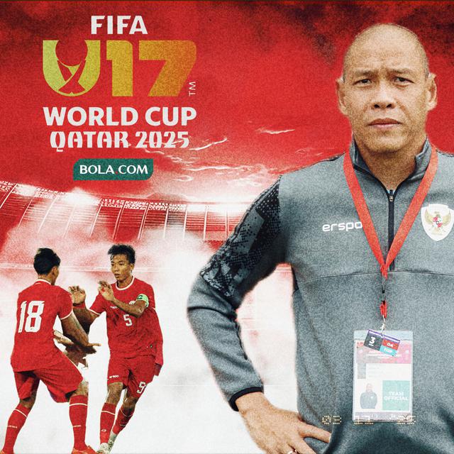 Pelatih Timnas Indonesia U-17, Nova Arianto, Piala Dunia U-17 2025. (Bola.com/Wiwig Prayugi)