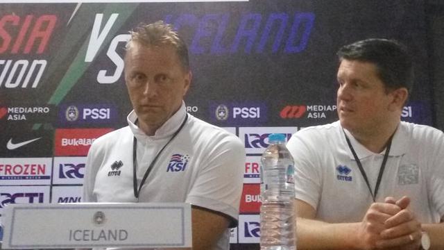 Pelatih Timnas Islandia, Heimir Hallgrimsson (Foto: Switzy Sabandar / Liputan6.com)
