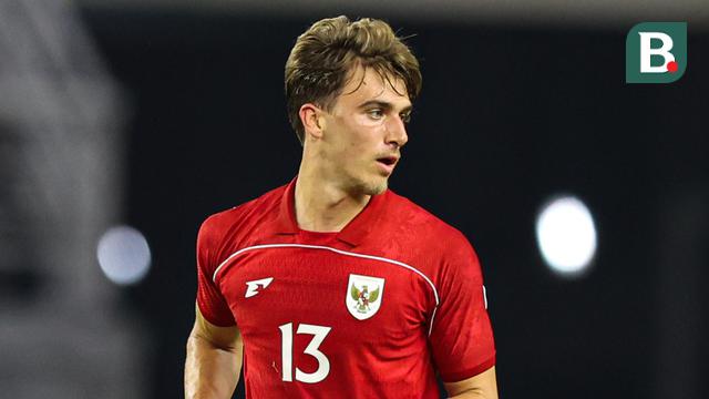 Penyerang Timnas Indonesia, Mauro Zijlstra, menjalani debutnya saat menghadapi Timnas Chinese Taipei di Stadion Gelora Bung Tomo, Surabaya, Jumat (6/9/2025). (Bola.com/Abdul Aziz)