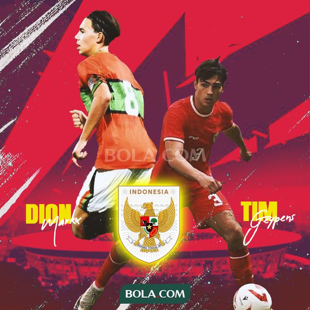Timnas Indonesia - Ilustrasi Dion Markx dan Tim Geypens