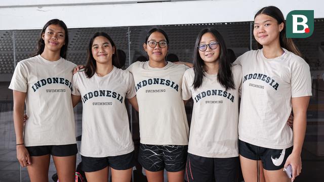 PB Akuatik Indonesia resmi mengumumkan daftar 22 atlet untuk SEA Games 2025 di Stadion Akuatik GBK, Jakarta Pusat, Kamis (20/11/2025) pagi WIB. (Bola.com/Abdul Aziz)