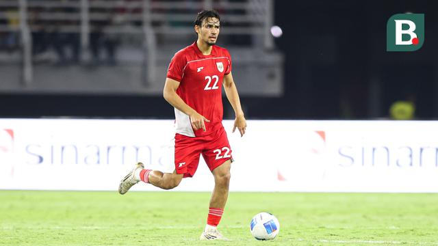 Gelandang Timnas Indonesia, Nathan Tjoe A-On, dalam duel FIFA Matchday melawan Chinese Taipei di Stadion Gelora Bung Tomo, Surabaya, Jumat (5/9/2025). (Bola.com/Abdul Aziz)