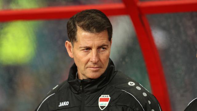 Pelatih Timnas Irak, Jesus Casas (AFP/Hussein Faleh)