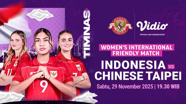 Saksikan Timnas Indonesia Putri vs Chinese Taipei eksklusif di Vidio. (dok. vidio.com)