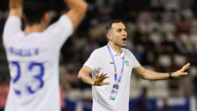 Selama periode tersebut, tim nasional Uzbekistan mencetak total 13 gol dan hanya kebobolan 5 gol. Dengan rata-rata 2,25 poin per pertandingan, tim tampil baik dengan raihan 18 poin. (AFP/KARIM JAAFAR)