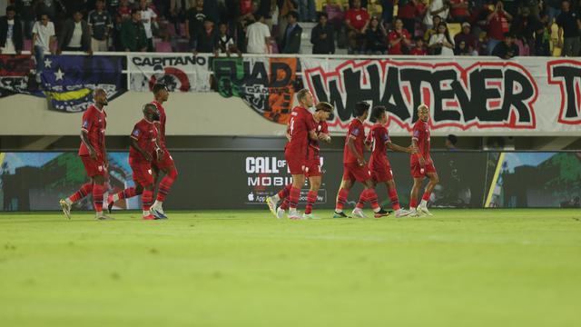 Momen para pemain Persis Solo merayakan gol saat menghadapi PSM Makassar. (Bola.com/Dok. Persis Solo)