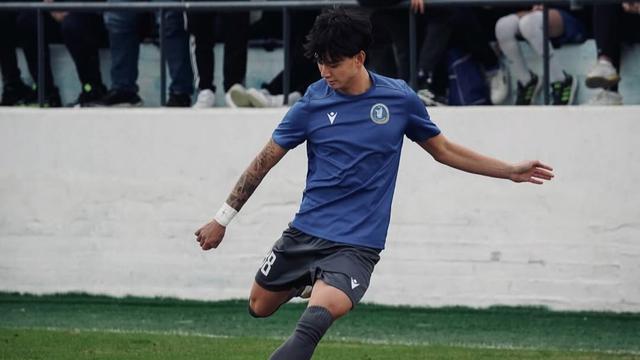 Aksi Luke Xavier Keet bersama klub Liga 2 Yunani, GS Ilioupolis. (Instagram/lukekeet)