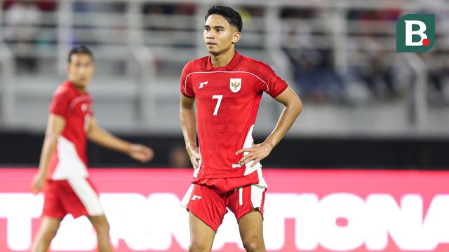 Penyerang Timnas Indonesia, Marselino Ferdinan dalam duel FIFA Matchday melawan Chinese Taipei di Stadion Gelora Bung Tomo, Surabaya, Jumat (5/9/2025). (Bola.com/Abdul Aziz)
