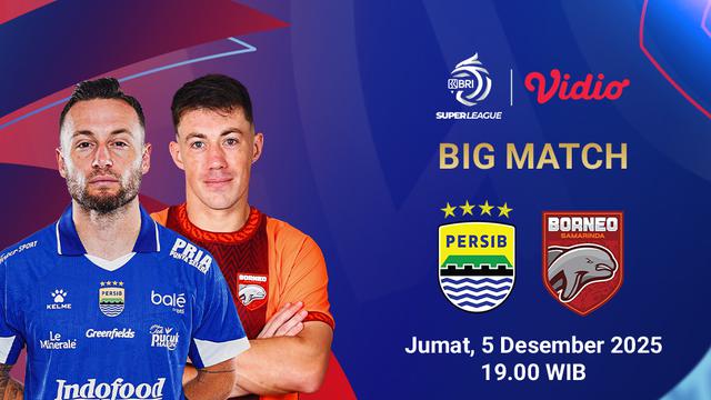 Saksikan Persib vs Borneo FC di Vidio. (dok. vidio.com)