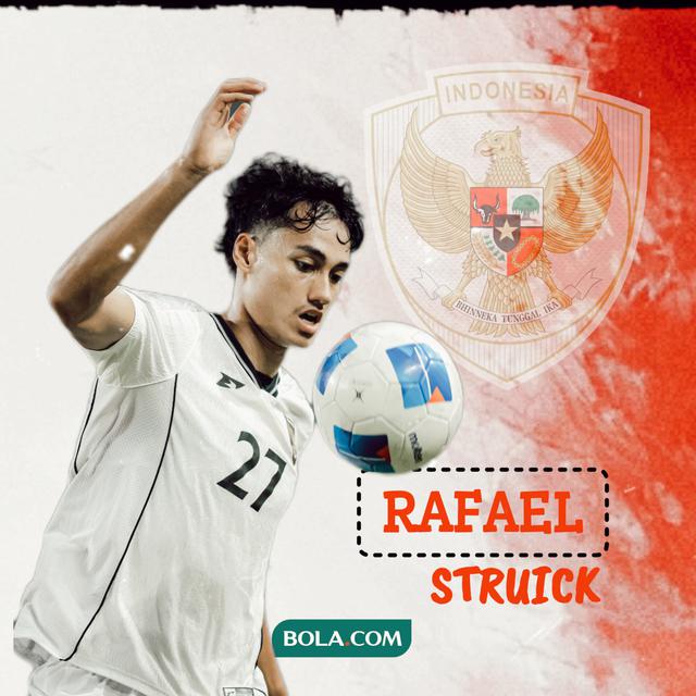 Striker Timnas Indonesia, Rafael Struick. (Bola.com/Wiwig Prayugi)